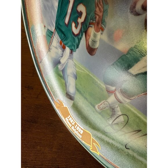 Dan Marino Dolphins Field General Collector Plate By Bradford Exchange Vintage - Picture 4 of 10